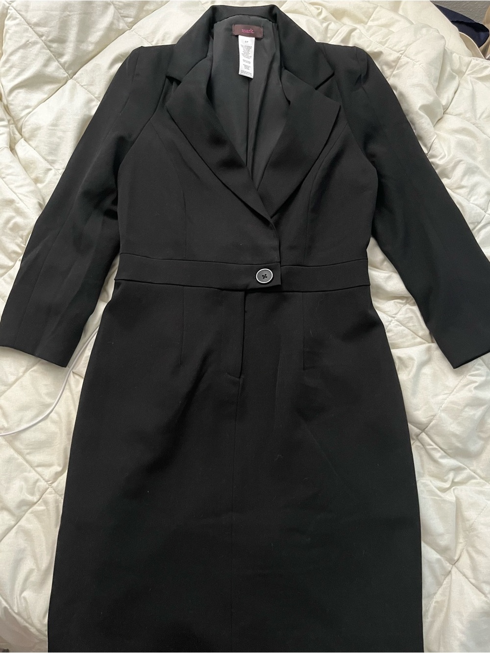 mark. by Avon Black Long Sleeve Blazer Dress